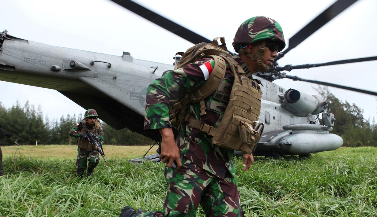 Kerennya Latihan Militer Marinir Indonesia Bersama AS dalam RIMPAC 2016 - Foto Liputan6.com