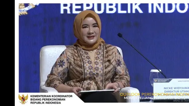 Direktur Utama Pertamina, Nicke Widyawati menjelaskan grand strategy energi nasional.