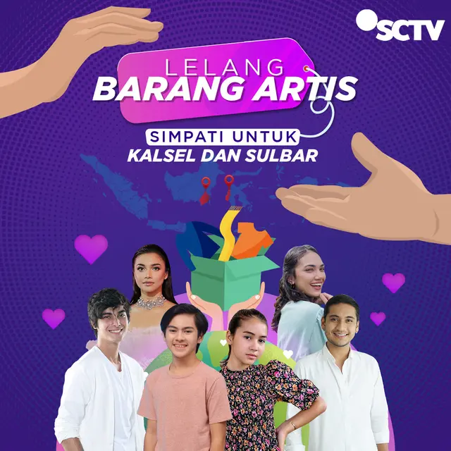 Para Bintang Sinetron SCTV Lakukan Aksi Sosial Lelang Barang untuk Membantu Korban Bencana Alam