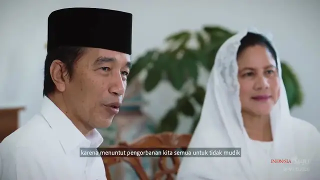 Presiden Joko Widodo dan Ibu Negara Iriana Joko Widodo mengucapkan selamat hari raya Idul Fitri 1 Syawal 1441 Hijriah yang jatuh bertepatan pada Minggu, 24 Mei 2020.