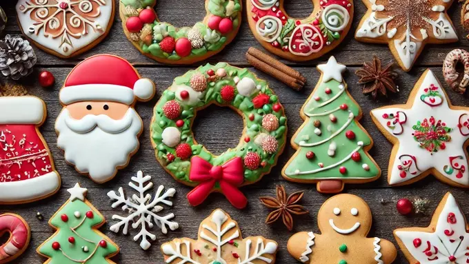 illustrasi kukis krans