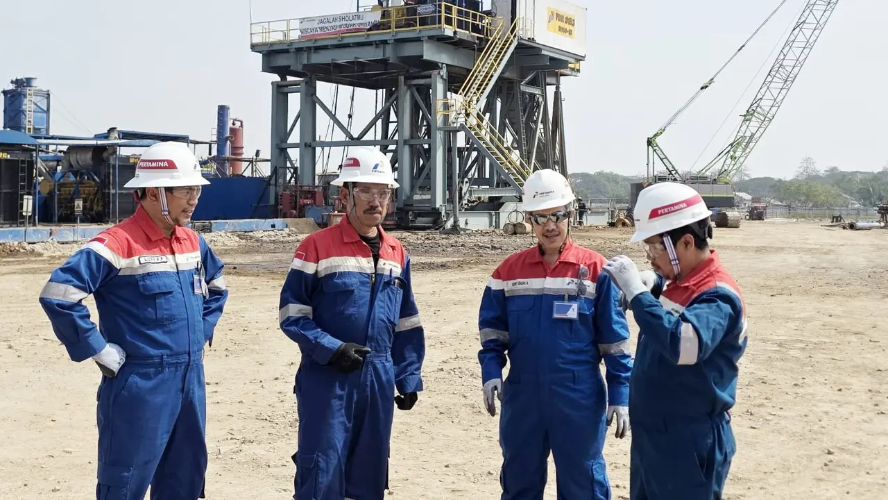PT Pertamina Drilling Services Indonesia (Pertamina Drilling) melalui Rig PDSI#15.3/N110-M (1500 HP) berhasil menyelesaikan pengeboran sumur pengembangan JAS-034 milik PT Pertamina EP Zona 7 di Struktur Jatiasri, Jawa Barat. Dok Pertamina Drilling