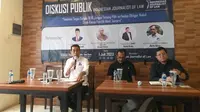 Diskusi publik bertema Kinerja Satgas BLBI yang diadakan Indonesian Journalist of Law di Jakarta (Istimewa)