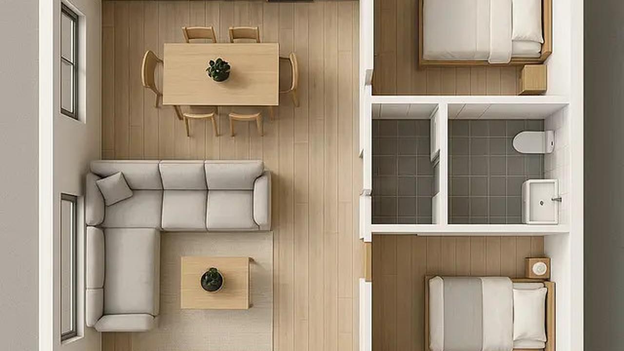 5 Model Rumah Sederhana 9x6 Meter dengan Denah Tata Ruang Minimalis yang Tren di 2025