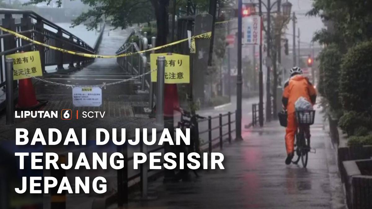 Badai Dujuan Melanda Jepang, Angin Kencang dan Hujan Picu Tanah Longsor di Kanto