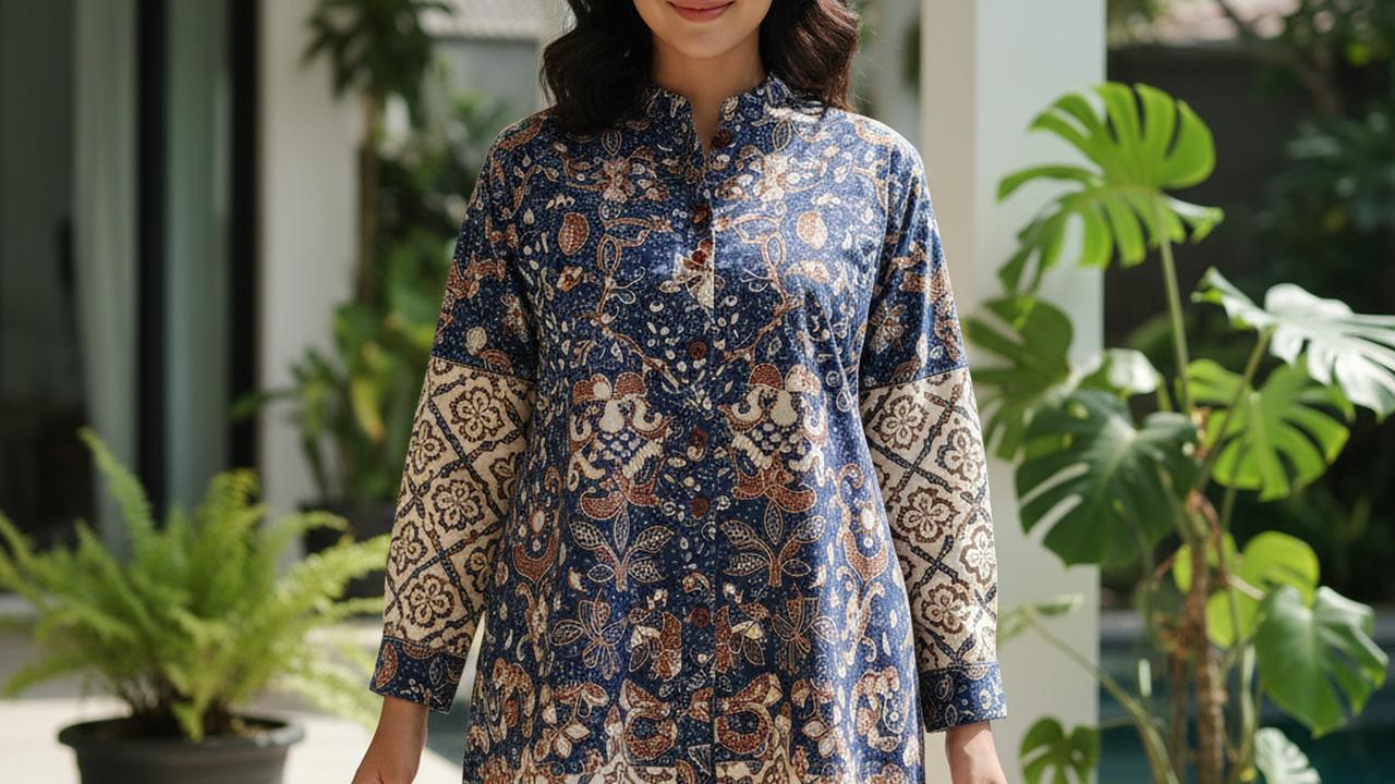 Ilustrasi Daster Batik