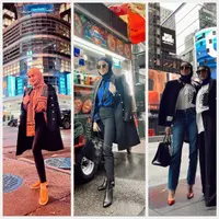 Beberapa waktu lalu Olla Ramlan terbang ke New York untuk menghadiri New York Fashion Week yang menampilkan koleksi desainer Indonesia, Vivi Zubaedi. Memanfaatkan lanskap kota New York, Olla Ramlan mengabadikan beberapa momen yang memancarkan pesona stylist-nya sebagai sosialita New York. Seperti apa potretnya? (instagram/ollaramlan)