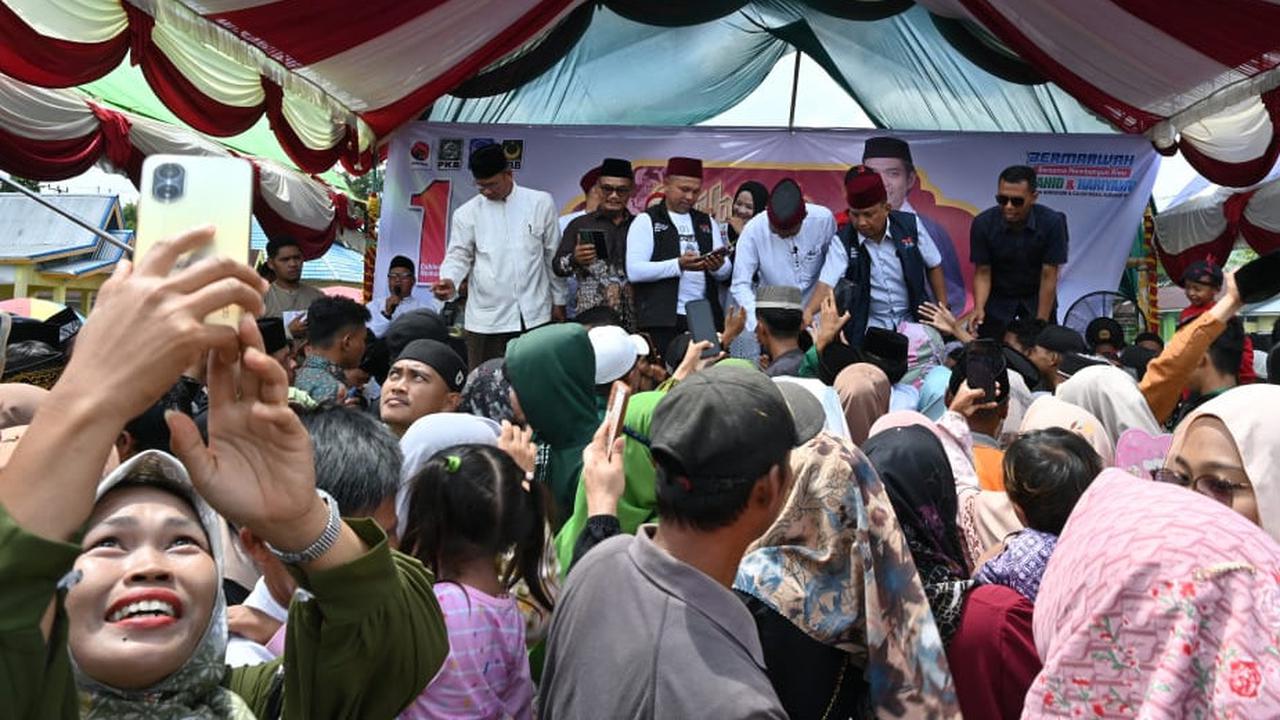 Kampanye di Inhil, Cagub Riau Abdul Wahid Kritisi Kondisi Jalan Berlubang dan Tidak Beraturan