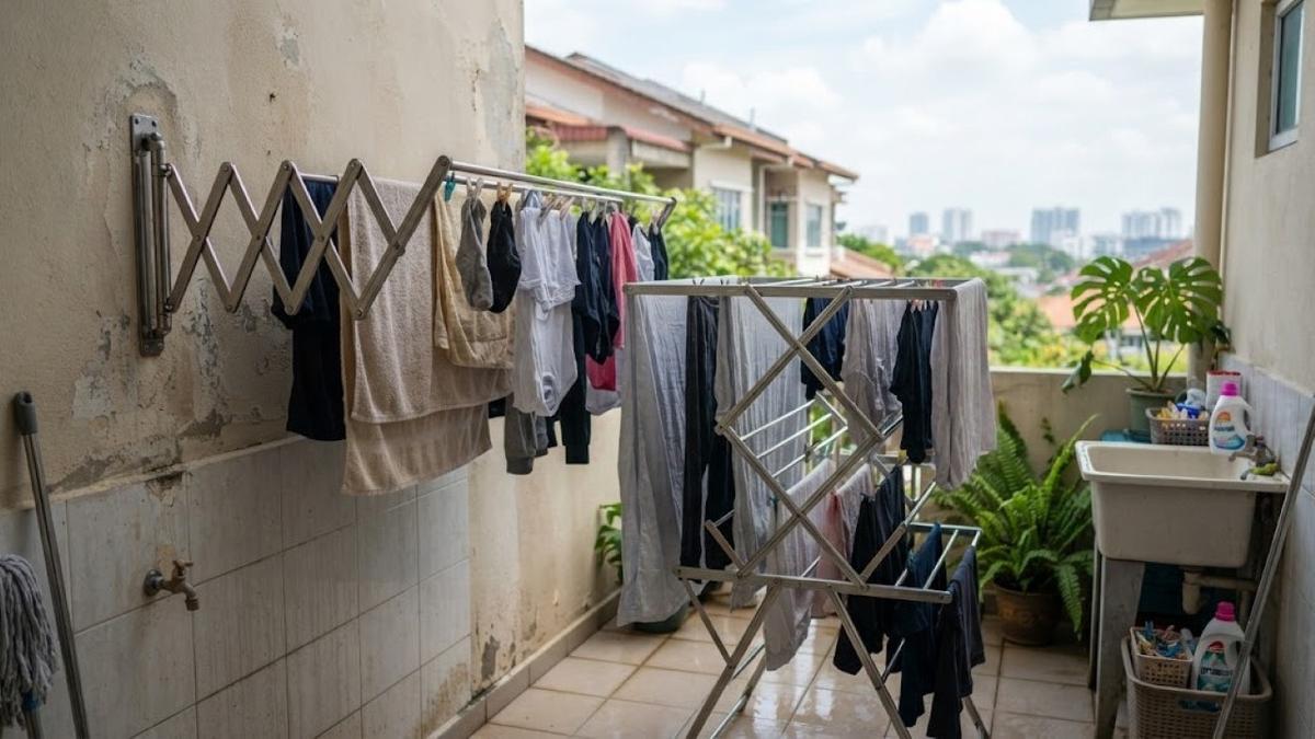 Jemuran Dinding vs Jemuran Lipat, Mana yang Lebih Cocok untuk Rumah Sempit?