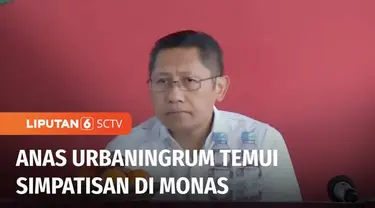 Ketua Umum Partai Kebangkitan Nusantara, Anas Urbaningrum mendatangi kawasan Monumen Nasional atau Monas. Anas dulu pernah berujar siap digantung di Monas, jika terbukti terlibat dalam korupsi proyek Hambalang.