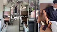 Liburan hemat naik kereta sleeper dari Singapura ke Thailand. (Dok: TikTok @muhammadezrap)
