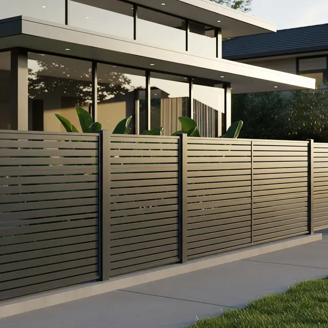 Pagar Rumah Modern yang Membuat Teras Tidak Mudah Terlihat dari Jalan (AI Generated)