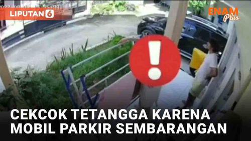 VIDEO: Viral Cekcok Tetangga Gara-Gara Mobil Parkir Menutupi Jalan