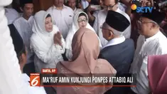Kunjungi sejumlah pondok pesantren, Ma’ruf Amin membantah lakukan kampanye terselubung. Ma’ruf mengaku hanya ingin bersilaturahmi.