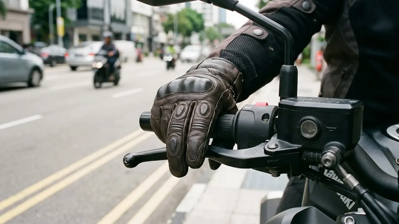 Jangan Biasakan Jari di Tuas Rem Motor