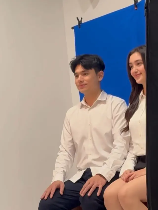 Ranty Maria Foto Latar Biru jelang pernikahan bersama sang kekasih. [@rantymaria]