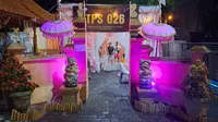 TPS dengan Penyelenggara Perempuan di TPS 26 Banjar Tunjung Sari, Peguyangan Kangin, Denpasar Utara (Dewi Divianta/Liputan6.com)