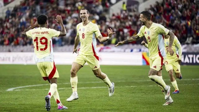 Foto: 10 Pemain Timnas Spanyol Acak-acak Swiss di UEFA Nations League