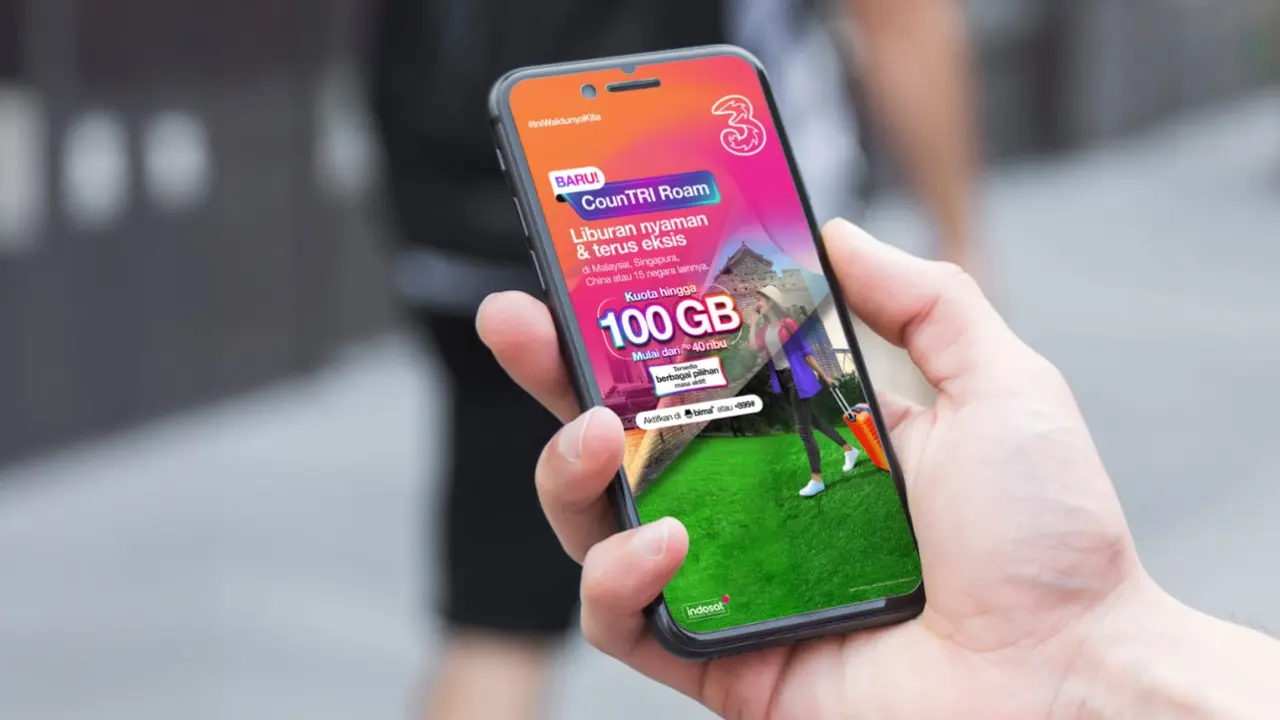 Tri merilis paket roaming internasional CounTri Roam yang memiliki berbagai pilihan masa aktif dan kuota