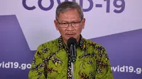 Juru Bicara Pemerintah untuk Penanganan COVID-19 Achmad Yurianto saat konferensi pers Corona di Graha BNPB, Jakarta, Rabu (24/6/2020). (Dok Badan Nasional Penanggulangan Bencana/BNPB)