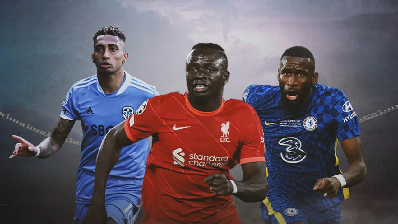 Ilustrasi - Raphinha, Sadio Mane, Antonio Rudiger