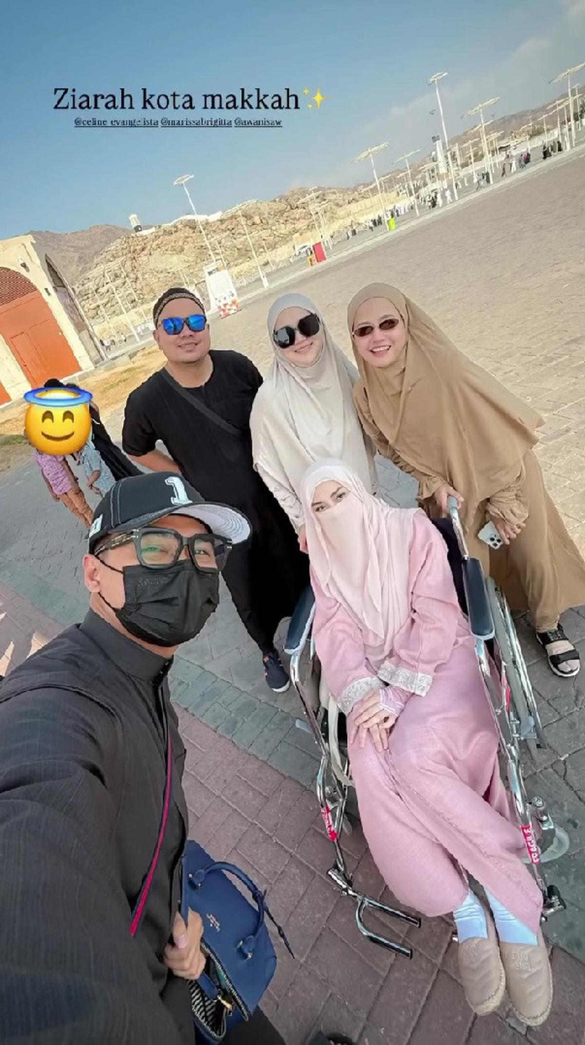 Celine Evangelista Pilih Tampil Bercadar saat Jalani Umrah Usai Mualaf, Dipuji Cantik bak Bidadari Surga