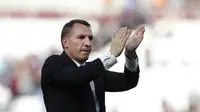 Manajer Leicester City, Brendan Rodgers.(AP Photo/Kirsty Wigglesworth)