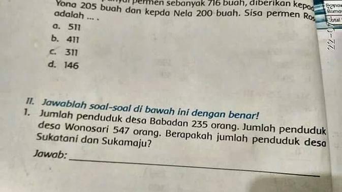 soal ujian nyeleneh (foto: brilio)