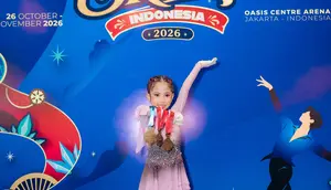Chava Anak Rachel Vennya Raih Medali Emas Ice Skating