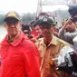 Gubernur DKI Jakarta Anies Baswedan menyambangi Bendung Katulampa (Liputan6.com/ Delvira Chaerani Hutabarat)