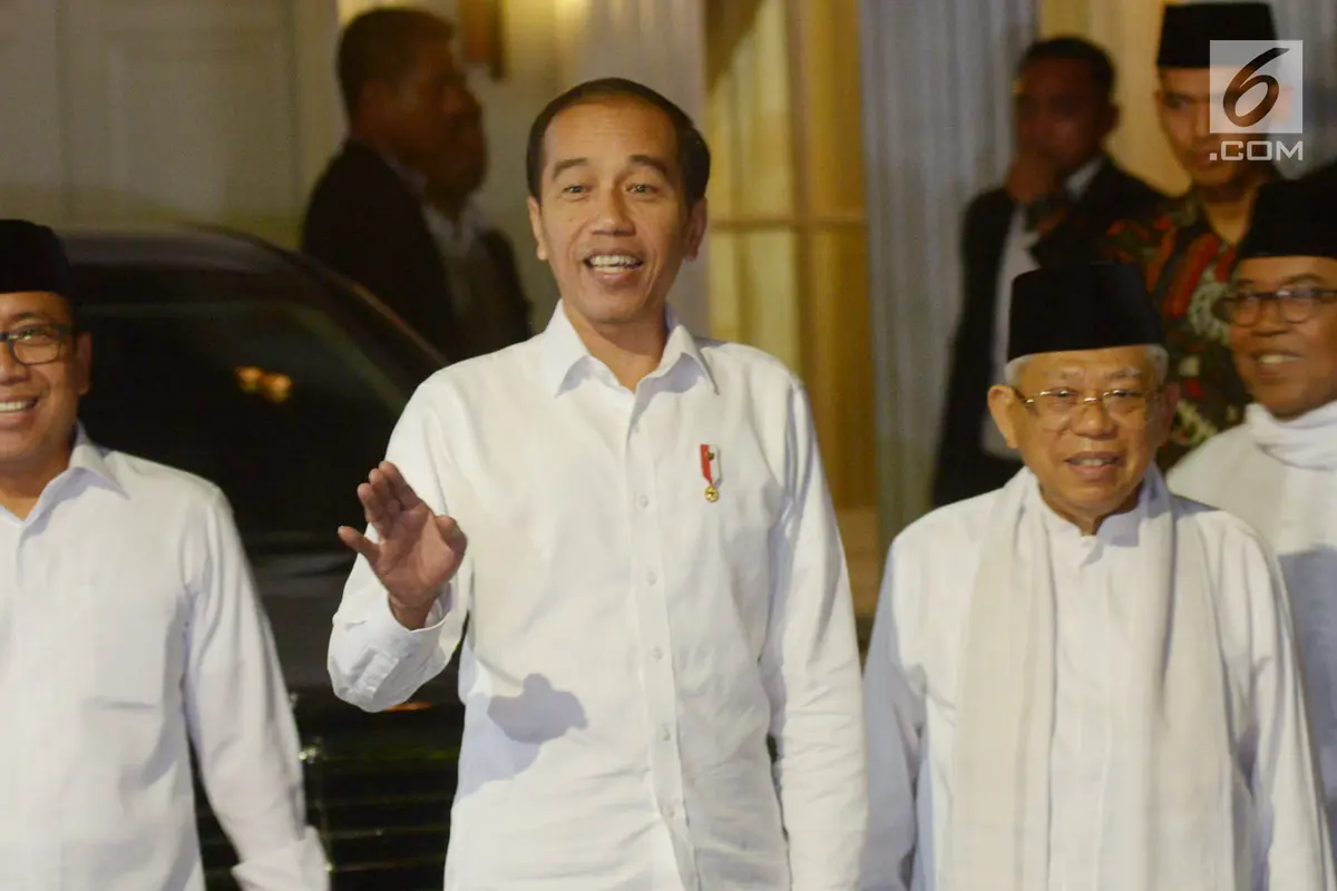 Jemput Ma'ruf Amin, Jokowi Ajak Nobar Putusan MK di Halim