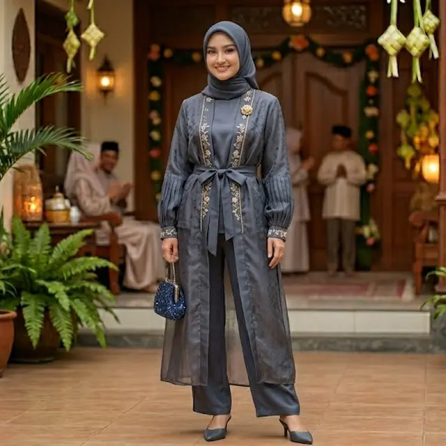 Set Celana dan Blouse untuk Lebaran 2026