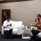 Menhan Prabowo Subianto menjadi keynote speaker di salah satu sesi IdeaTalks bertajuk 'Leadership in a Polarized World' dalam acara IdeaFest 2022. (Foto: Istimewa)