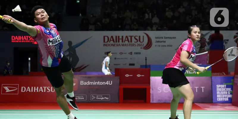 FOTO: Praveen / Melati Raih Tiket 16 Besar Indonesia Masters 2022