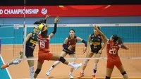 Langkah Timnas Voli Putri Indonesia U-21 di Kejuaraan Dunia Voli Putri U-21 2025 kandas di babak 16 Besar. Indonesia tersingkir setelah kalah dari Italia 1-3 (12-25, 19-25, 25-21, 13-25) di Jawa Pos Arena, Rabu (13/8/2025). (PBVSI)