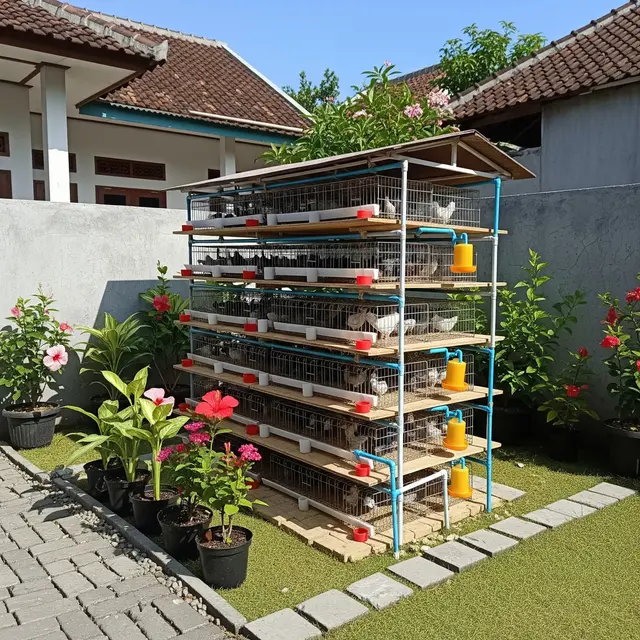 9 Model Kandang Ayam Rumahan yang Tidak Bau dan Mudah Dibersihkan, Beternak Higienis