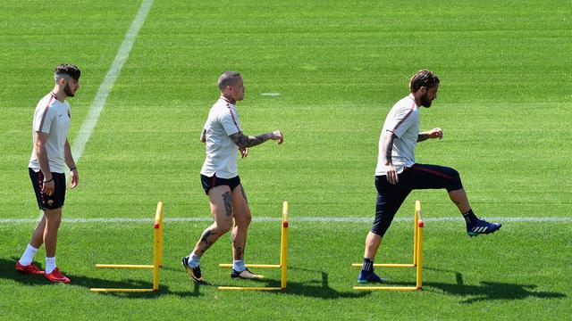 Semangat Skuat AS Roma Jelang Bertandang ke Markas Liverpool