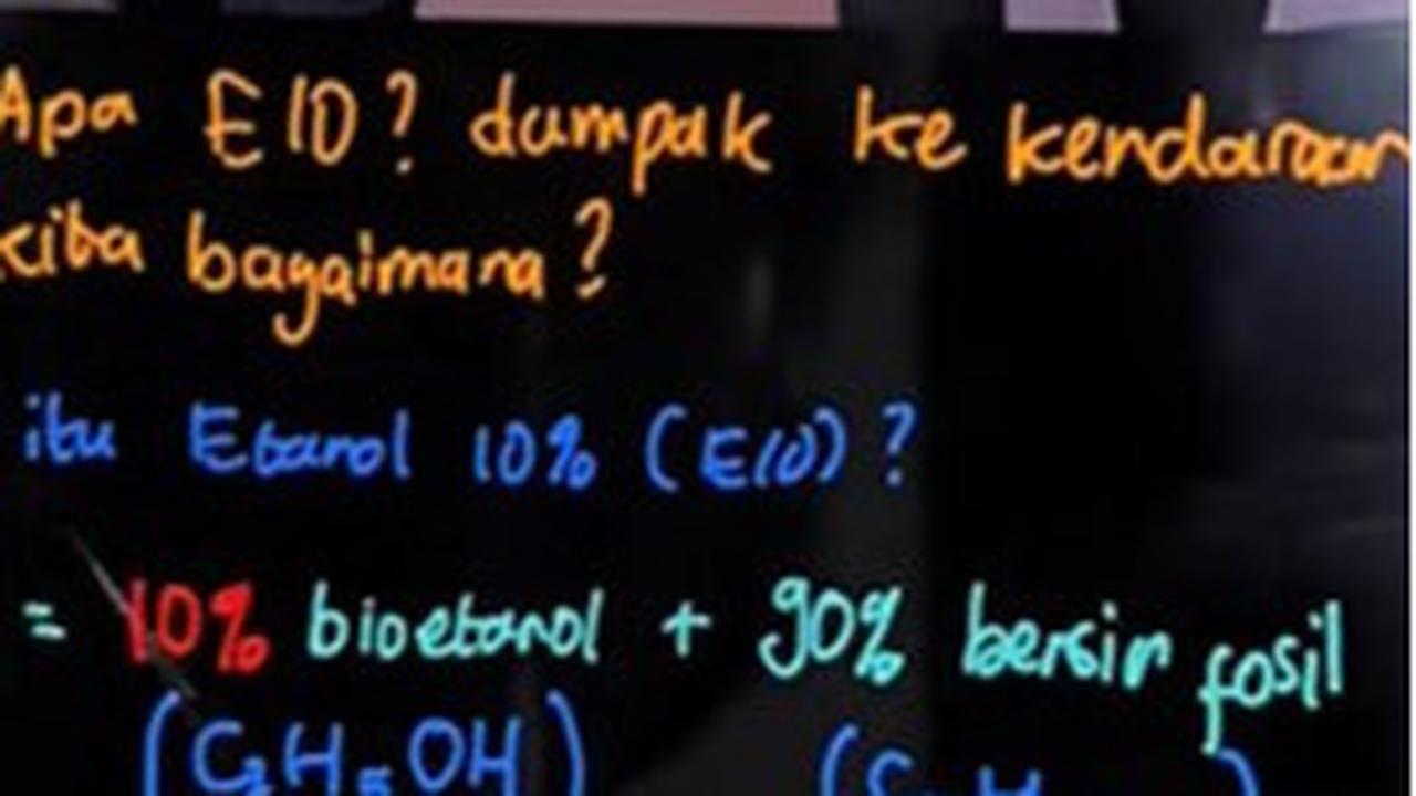 Jebolan ITB Jelaskan Dampak Kebijakan E10 Prabowo: Efisien Secara Ekonomi, Tapi Ada Risiko untuk Kendaraan