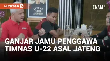 4 Pemain Timnas Indonesia U-22 Asal Jateng Temui Ganjar Pranowo