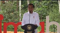 Presiden Joko Widodo (Jokowi) meresmikan pembangunan hotel oleh D'Prima Hotel berkelas bintang 3 di Ibu Kota Nusantara (IKN). (Foto: Liputan6.com/Arief R)