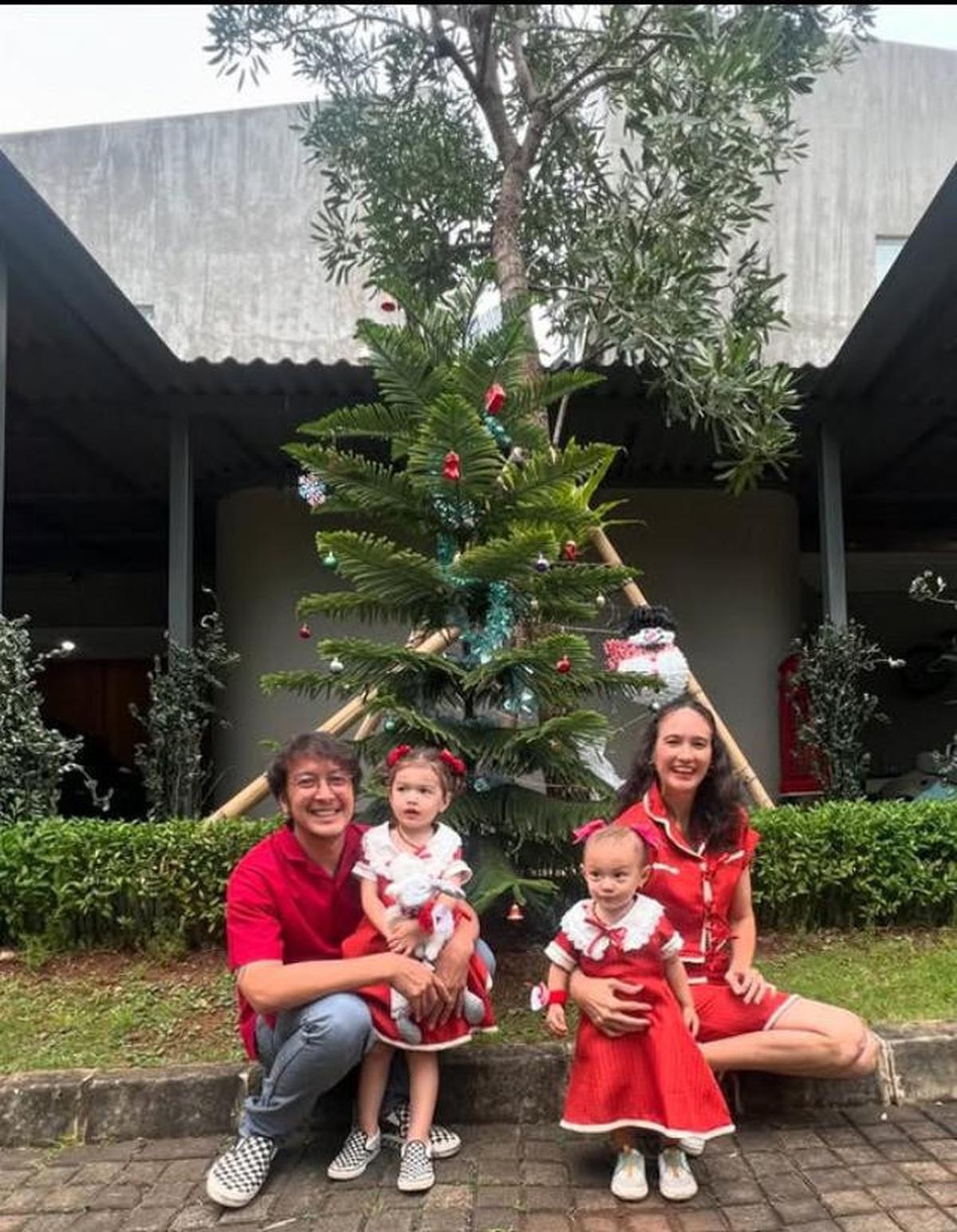 6 Potret Pohon Natal Nadine Chandrawinata di Halaman Rumah, Ditanam Sejak 2022