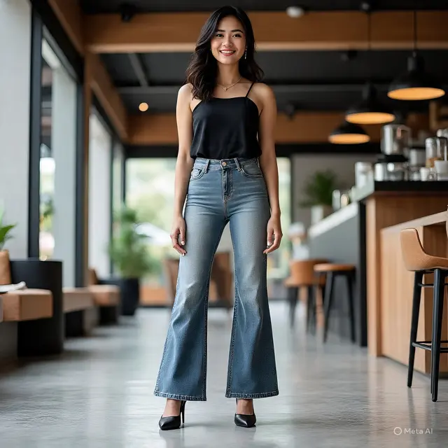7 Sepatu Terbaik untuk Celana Jeans Flare agar Kaki Terlihat Lebih Jenjang