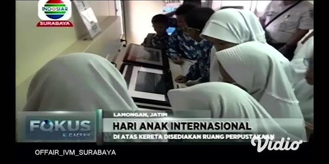 VIDEO: Belajar di Gerbong, Siswa SD di Lamongan Peringati Hari Anak Internasional