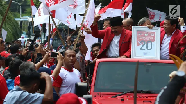 PKPI Mengarak Nomor Urut Peserta Pemilu