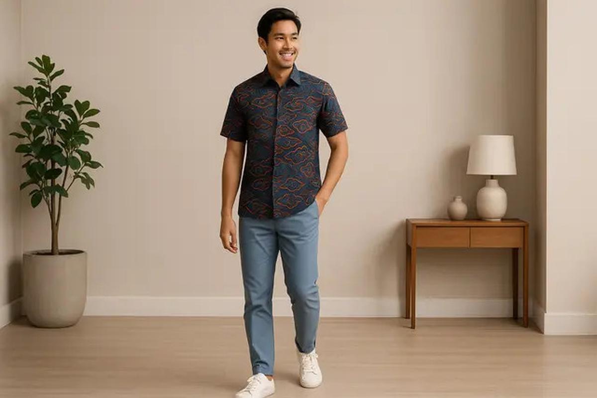7 Inspirasi Model Kemeja Batik Lengan Pendek Pria Terbaru, Bikin Penampilan Tidak Membosankan di Berbagai Momen
