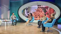 Mentan SYL dan Direktur Eksekutif INDEF dalam acara Indonesia Business Forum TV One, Rabu (14/9/2022). (Foto: Istimewa)