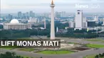 Setelah bersabar menunggu, puluhan pengunjung akhirnya dapat turun dari Puncak Monas Seorang pengunjung Puncak Monas, Aldo, menuturkan bahwa dia dan keluarganya berhasil turun setelah satu setengah jam terjebak di Puncak Monas.