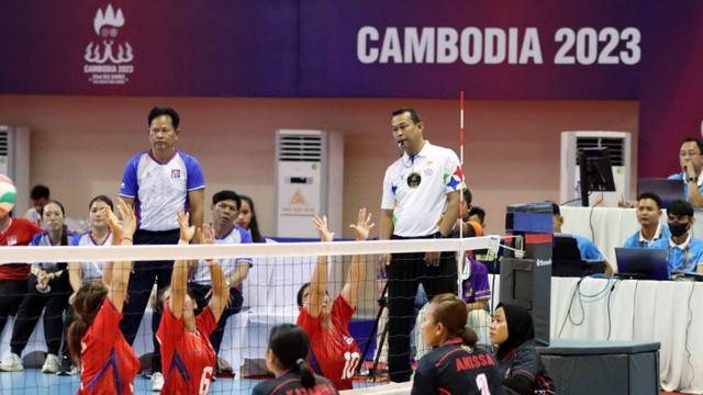 FOTO Bola Voli Duduk Putri ASEAN Para Games 2023