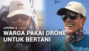 Warga Pakai Drone untuk Bertani
