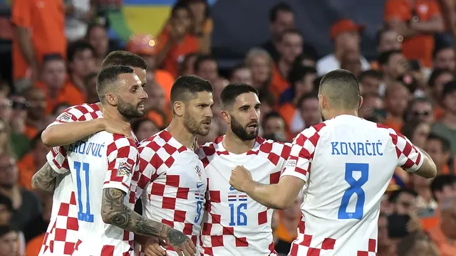 FOTO Belanda Vs Kroasia